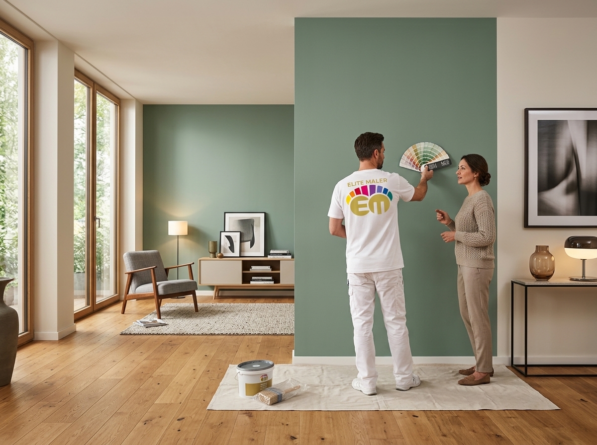 Individuelle Farbberatung und moderne Akzentwandgestaltung